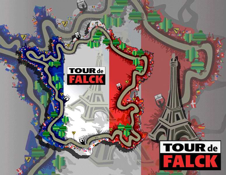 TOUR de FALCK - Design, illustration og animation til cykelspil