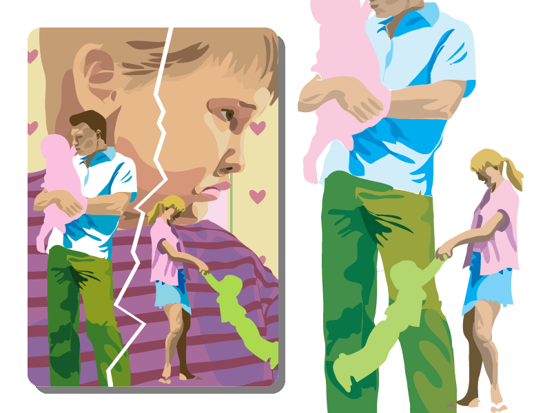 Vores Børn - Illustration til artikel om børns reaktion på en skilsmisse